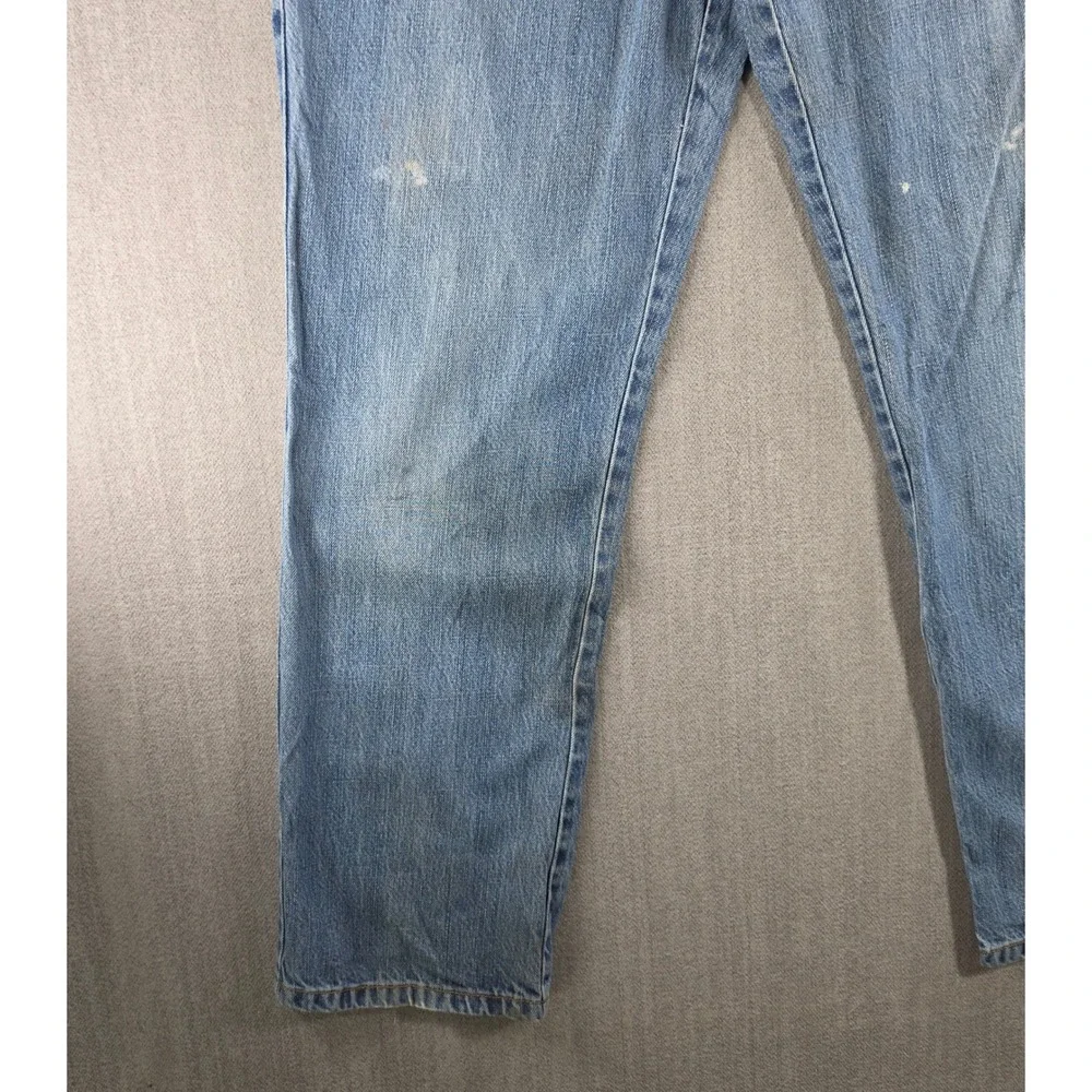 Talbots Jeans Mens 36x32 Blue Light Wash Straight Leg Denim‎ Casual G01-1405